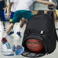 thumbnail image 3 of Bolsas de fútbol juvenil Sincero Mochilas deportivas para fútbol baloncesto Negro, 3 of 5