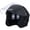 Matte black, variant on Open Face Motorcycle Helmet DOT Approved Half Casco Fit Men Women ATV Moped Scooter