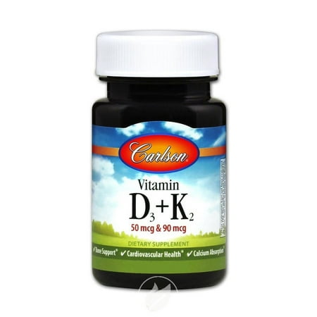 Carlson Laboratories Vitamin D3 + K2 60 Capsule