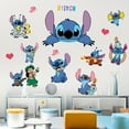thumbnail image 4 of 3D wall stickers, Stitch wall stickers, interior decoration, background wall decoration, room decoration, 60X40CM, 4 of 9