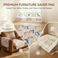 thumbnail image 4 of Non-Slip 36"x36"  Playpen Mat with 3-Layer Comfort,  and Washable  Crate Pad, Travel Mat and Sofa Protector for Puppies, Dogs, Cats, Rabbits, and Small , Blue, 4 of 6