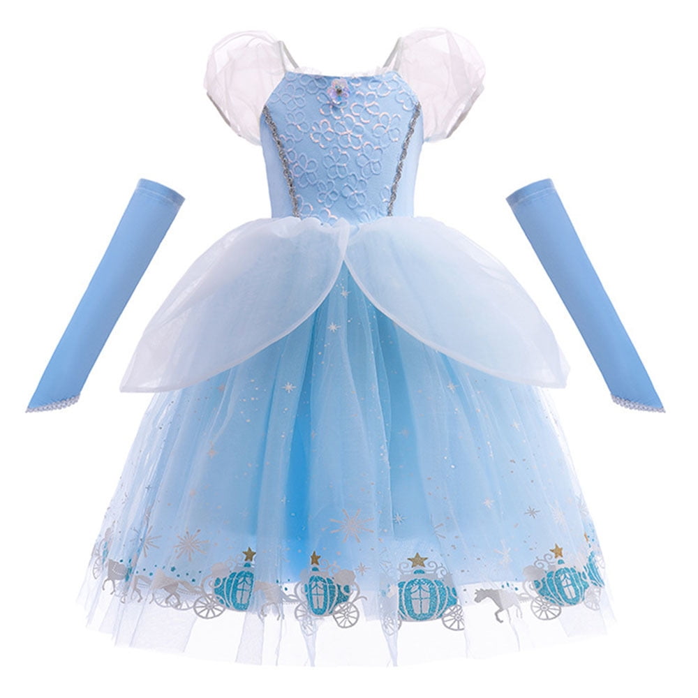 Girls Cinderella Costumes Halloween Princess Dress Up Fancy Birthday