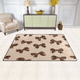 thumbnail image 3 of Non-Slip Area Rug 31"x20" Indoor Washable Floor Mats Carpet Printed for Living Room, Bedroom, Home Decor Cute Brown Bow, 3 of 7