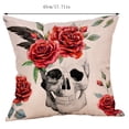 thumbnail image 2 of Halloween Pillow Covers 18x18 Inch Vintage Spooky Horror Print Halloween Decoration Gothic Throw Pillows for Couch Living Room Sofa Party, 2 of 3