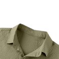 thumbnail image 5 of Bxsruta Men's Pullover Shirts Long Sleeve Half Button Down Tops with Pockets Textured Casual Workwear, 5 of 7