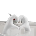 thumbnail image 3 of Escultura Arte Moderno Estatua Dedo Amor Manos Corazón Artística para El, 3 of 9