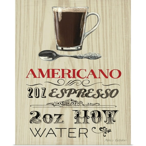 Great BIG Canvas | Rolled Marco Fabiano Poster Print entitled Americano