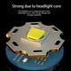 thumbnail image 4 of Outdoor LED Flashlight 100,000 Lumens Super Bright Rechargeable | Telescopic Zoom | 3 Modes | IPX8 Waterproof | Aluminum Alloy Durable Torch | 800mAh Battery | 10.5x2.5cm | Gold, 4 of 8