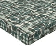 thumbnail image 4 of Ambesonne Abstract Fitted Sheet, Mid Century Modern Pattern, King Size, Cadet Blue and Taupe Grey, 4 of 5
