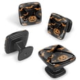thumbnail image 2 of 4 Pcs Cabinet Handle Drawer Pulls Pumpkins and Bats Knobs with Screws Square Furniture Office Cabinet Knob Decoration, 2 of 7