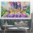 thumbnail image 1 of Iris Flower Gros Plan - Impression sur Toile Art Floral, 1 of 3