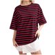 thumbnail image 2 of Fiudx Ofertas Flash Del Día Solo En Línea Camiseta de Manga Corta con Cuello Redondo y Estampado Cómoda Informal para Mujer a La Moda, 2 of 5