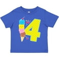 thumbnail image 3 of Inktastic Ice Cream Fourth Birthday Blue Boys or Girls Toddler T-Shirt, 3 of 5