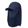 thumbnail image 2 of SGFCWSX Sun Hats for Men,Quick-Dry UPF 50+ Protection Removable Neck Cape Summer Outdoor Hat Navy, 2 of 7