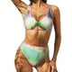thumbnail image 2 of Bikini cómodo para mujer, traje de baño de dos piezas con estampado calado, conjunto de ropa de playa OAVQHLG3B Store  lin121212, 2 of 4