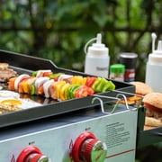 Royal Gourmet TS1601 Skewers for Grilling- 13 Long Flat BBQ Skewers with Push Bar- Shish Kabobs- Stainless Steel Skewer Sticks, 12 PCS