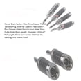 thumbnail image 4 of 16Pcs Banana Plugs Hi-End HIFI DIY Carbon Fiber Copper Plated Rhodium Electrical Audio Jack Banana Connector Plug, 4 of 5