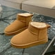 thumbnail image 1 of Botas de nieve de aspecto alto para mujer, botas cortas cálidas con forro polar de invierno, zapatos impermeables con suela gruesa y acolchado de algodón, resistentes al desgaste, 1 of 6