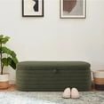 thumbnail image 1 of KOSSMAI Upholstered Storage Bench Ottoman 45.5" For Living Room Bed Room Office Entry Green, 1 of 7
