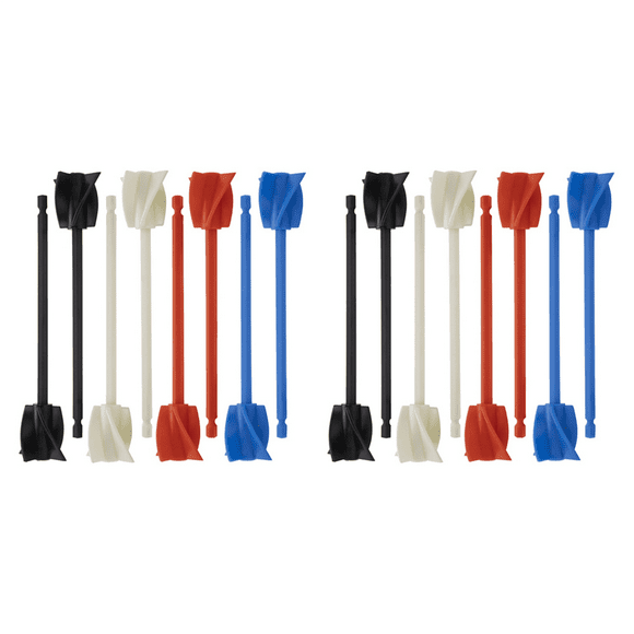 16Pcs Resin Mixer Paddles, Epoxy Mixer Attachment for Powerful Mixing, Reusable Paint Mixer, Paint Stirrer Attachment