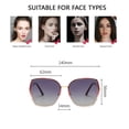 thumbnail image 2 of Gafas de sol retro europeas y americanas de montura grande, gafas de sol de moda, hechas de TAC y metal, 2 of 5