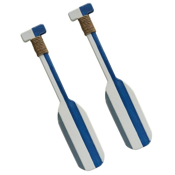 TAILTOSS Beach Wall Decor Oars 2pcs Mediterranean Style Boat Oar Wall Decor Elegant Wood Ornaments