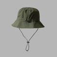 thumbnail image 5 of HOMEIORA Waterproof Bucket Rain Hat with Chin Strap Quick Dry Packable Boonie Sun Hat Safari Hat UV Protection - Army Green, 1 Pack, 5 of 6