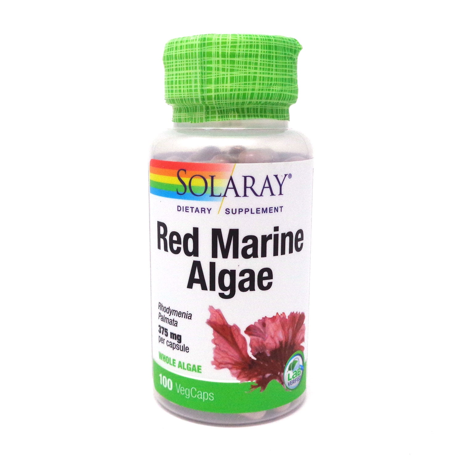 Solaray Red Marine Sea Algae 375mg Sea Vegetable Supplement Healthy