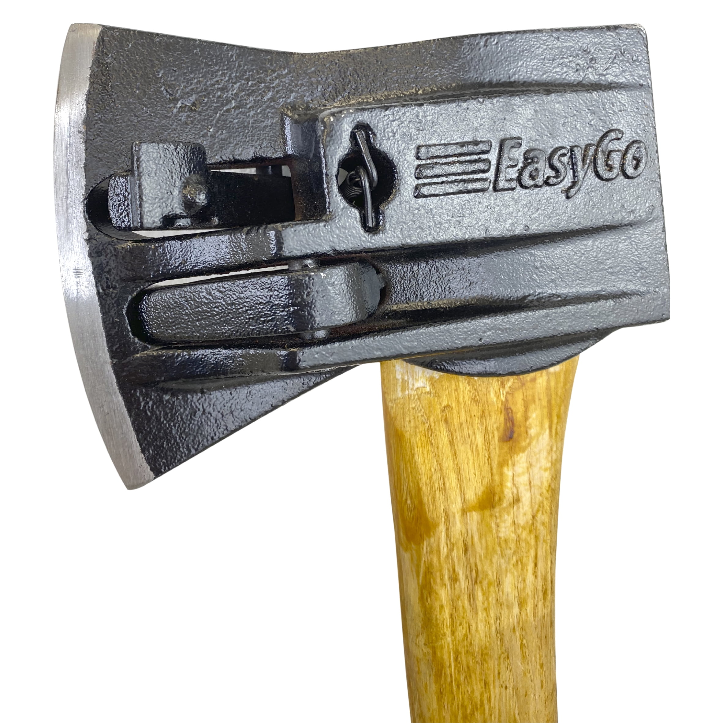 Chopper Wooden Axe - # 1 Splitting Maul Axe – Powerful Log Splitting Action – Spring Activated Levers Separate – 6.25# Cast Iron Head 32” Hickory Handle – Great for Camping, Stoves and Fir - Walmart.com