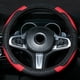 thumbnail image 5 of Funda elástica para volante de coche, 38 cm, de piel sintética, para volante de coche, funcionamiento suave, 5 of 9
