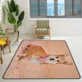 thumbnail image 2 of FREEAM Soft Rug Large Area Rugs, Cute Dog with Bow Comfortable Indoor Carpet, Baby Play Mat for Living Room Bedroom Nursery Home Decor Floor Mat 80x58inch, 2 of 6