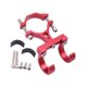 thumbnail image 1 of Colgador de Bolsas para Bicicleta Y Motocicleta con Ganchos Dobles, Ajustable, Resistente Y Compacto para Manillar de 18-35 Mm, Multiusos, de Aluminio Rojo 75x5cm, 1 of 8