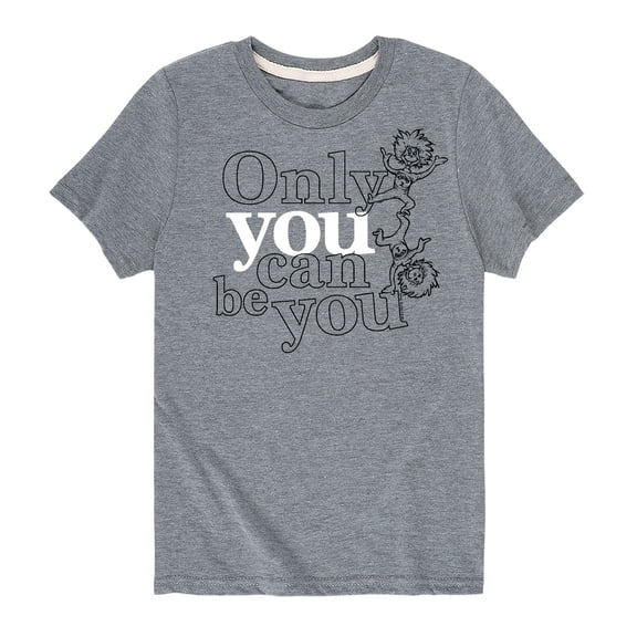Dr. Seuss - Thing One and Thing Two Only You Can Be You - Toddler And Youth Short Sleeve Graphic T-Shirt