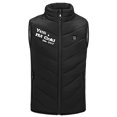 thumbnail image 3 of Odeerbi Kids Heated Vest with 2 Heating Zones Winter Warm Lightweight USB Heated Jacket Rechargeable Heating Windproof Coat Children Plus Size English Print Jacket Black, 3 of 9