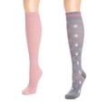 thumbnail image 4 of MUK LUKS Women's 2 Pair Pack Nylon Compression Knee High Socks, 4 of 5