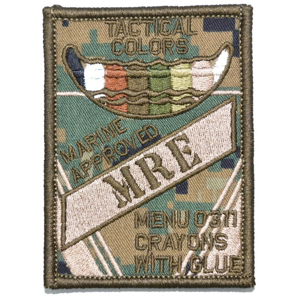 Tactical Color Crayons Marine Approved MRE 2.5x3.5 Patch Walmart