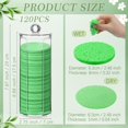 thumbnail image 2 of 120 Pcs Compressed Facial Sponges Natural Face Exfoliator Disposable Face Sponges for Cleansing Round Soft Facial Scrubber Pads with Storage Container for Makeup Removal Travel (Green), 2 of 5