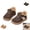 Brown, variant on YOUYEDIAN Toddler Sneakers Winter Casual Athletic Platform Plush Flats Fashion Fuzzy Shoes