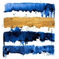 thumbnail image 3 of Pinto, Patricia 15x15 Black Modern Framed Museum Art Print Titled - Indigo Drips, 3 of 5