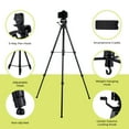 thumbnail image 2 of onn 67-inch Tripod with Smartphone Cradle for DSLR Cameras, Smartphones and GoPro Action Cameras, 2 of 13