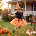 thumbnail image 6 of Women Halloween Costume Outfit With Tulle Skirt, Witch Hat And Coordinated Accessories For Costume Parties, Dance Events, Stage Performances, Photo Sessions, Parades And Dress Up Events, 6 of 8