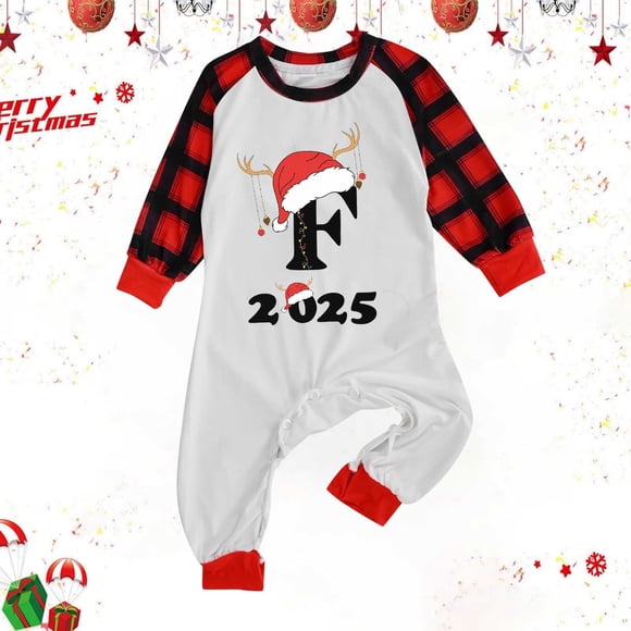 EGNMCR Christmas Parent-child Outfit Family Outfit Home Outfit Pajamas Set Women Coat