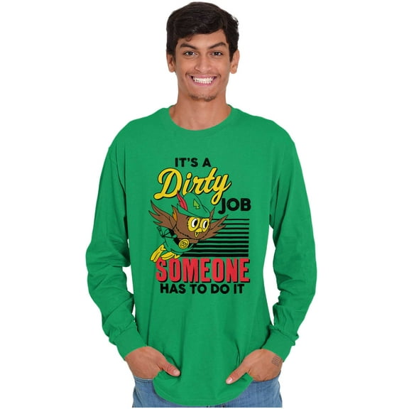 Woodsy Owl US Forest Service Cartoon Long Sleeve TShirt Men Women Brisco Brands S