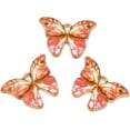 thumbnail image 4 of 20Pcs Alloy Enamel Butterfly Pendants Light Gold Tone Butterfly Charm Mixed Color Jewelry Findings for Women DIY Necklace Bracelet Earring Jewelry Craft Making 16x22x1.5mm Hole: 2x1.5mm, 4 of 4