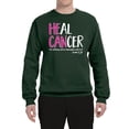 thumbnail image 2 of Faith Jesus Believe Awareness Unisex Crewneck Graphic Sweatshirt, Forest Green, Large, 2 of 3