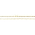 thumbnail image 3 of Floreo 10k Tri-Color Gold 3.3mm Valentino Link Chain Bracelet or Anklet, 3 of 5