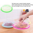 thumbnail image 4 of Stackable Refrigerator Plate Cover Fresh-keeping Bowl Covers Prevention Reusable Splash-proof Oil Lid Microwave Oven Caps Gadgets Container blue, 4 of 8