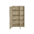 thumbnail image 6 of Vastcury 70.87" Tall Accent Storage Cabinet with 4 Rattan Doors, Storage Pantry Cabinet for Kitchen, Living Room, Nature, 6 of 8