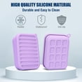 thumbnail image 5 of Superior Leak-Proof Silicone Travel Soap Case with Drainage Lid/Layer, Compact Bar Soap Container, Durable Soap Holder for Camping, Gym, and Travel Size Toiletries (Light-Purple), 5 of 7