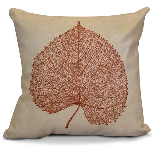 Simply Daisy Leaf Study Floral Print Outdoor Pillow Cojines Para